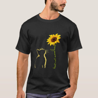 Beste Katze Mama je Sonnenblume Muttertag für Katz T-Shirt