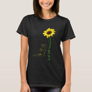 Beste Katze Mama je Sonnenblume Muttertag für Katz T-Shirt