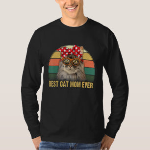 Beste Katze Mama je Vintager Muttertag der Katze T-Shirt