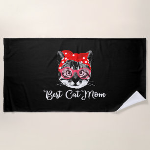 Beste Katze Mama Katzen Frauen Katze Mama Motif Strandtuch