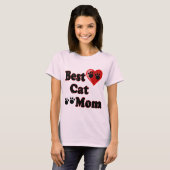 Beste Katze-Mama-Merchandise für Mutter T-Shirt (Vorne ganz)