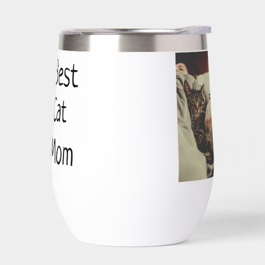 Beste Katze Mama Papa Cat Foto Namensgeschenk Vorl (Links)