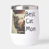 Beste Katze Mama Papa Cat Foto Namensgeschenk Vorl (Rückseite)