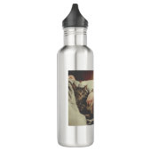 Beste Katze Mama Papa Cat Foto Namensgeschenk Vorl Edelstahlflasche (Links)