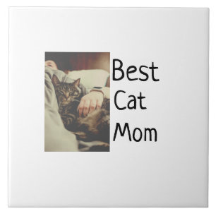 Beste Katze Mama Papa Cat Foto Namensgeschenk Vorl Fliese