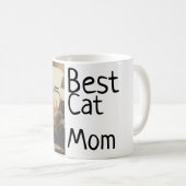 Beste Katze Mama Papa Cat Foto Namensgeschenk Vorl Kaffeetasse (VorderseiteRechts)