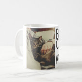 Beste Katze Mama Papa Cat Foto Namensgeschenk Vorl Kaffeetasse (Vorderseite Links)