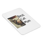 Beste Katze Mama Papa Cat Foto Namensgeschenk Vorl Magnet (Rechte Seite)