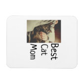 Beste Katze Mama Papa Cat Foto Namensgeschenk Vorl Magnet (Horizontal)