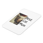 Beste Katze Mama Papa Cat Foto Namensgeschenk Vorl Magnet (Linke Seite)