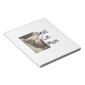 Beste Katze Mama Papa Cat Foto Namensgeschenk Vorl Notizblock (angewinkelt)