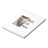 Beste Katze Mama Papa Cat Foto Namensgeschenk Vorl Notizblock (Rotiert)