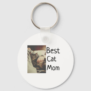 Beste Katze Mama Papa Cat Foto Namensgeschenk Vorl Schlüsselanhänger