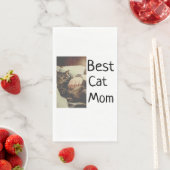 Beste Katze Mama Papa Cat Foto Namensgeschenk Vorl Serviette (Beispiel)