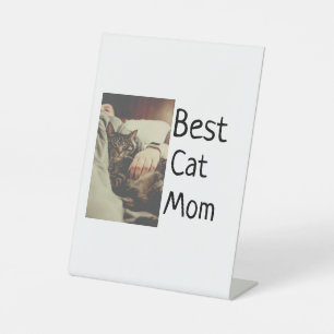 Beste Katze Mama Papa Cat Foto Namensgeschenk Vorl Sockelschild