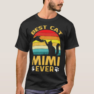 Beste Katze MIMI je Retro Vintag T-Shirt