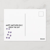 Beste Katze Mum Ever! Postkarte (Rückseite)