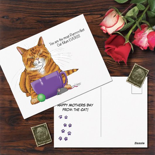 Beste Katze Mum Ever! Postkarte