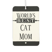 Beste Katze Mutter fotografieren schwarz Autolufterfrischer (Vorderseite)