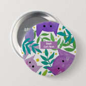 Beste Katze Mutter Katzen und Äste Button (Vorne & Hinten)