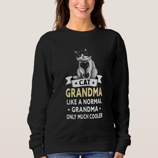 Beste Katze Oma Ever Cat Sweatshirt (Vorderseite)