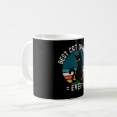 Beste Katze Oma Ever Funny Black Cat Kaffeetasse (Vorderseite Links)