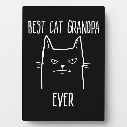 Beste Katze Opa Ever - Kitty Papa Fotoplatte (Vorderseite)