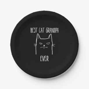 Beste Katze Opa Ever - Kitty Papa Pappteller