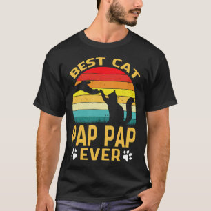 Beste Katze PAP PAP Ever Retro Vintage T-Shirt