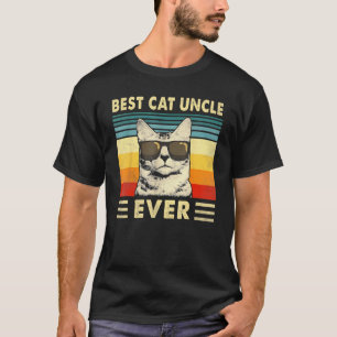 Beste Katze UnOnkel je Vintag Retro Katzenkatze Va T-Shirt