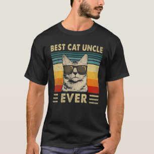 Beste Katze UnOnkel je Vintag Retro Katzenkatze Va T-Shirt