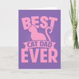 Beste Katze Vater Ever - KatzenSilhouette Karte