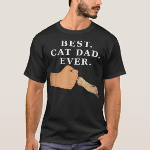 Beste Katze Vater Vater & Kitty Paw Fist Bump T-Sh T-Shirt