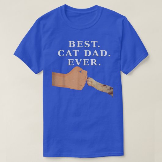 Beste Katze Vater Vater & Kitty Paw Fist Bump T-Sh T-Shirt (Design vorne)