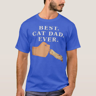 Beste Katze Vater Vater & Kitty Paw Fist Bump T-Sh T-Shirt
