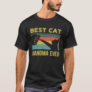 Beste Katzen-Oma überhaupt Vintage-Katzen Frohen M T-Shirt