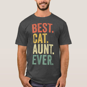 Beste Katzen-Tante überhaupt Vintage, Katzenliebha T-Shirt