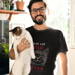 Beste Katzen-Vater-Definition   Süßes Katzen-Gesic T-Shirt