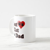 Beste Katzen-Vater-Waren für Vater Kaffeetasse (Vorderseite Links)