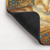 Beste Katzenfreunde Klimt-inspiriert Mousepad (Ecke)