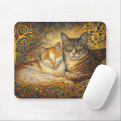 Beste Katzenfreunde Klimt-inspiriert Mousepad (Mit Mouse)