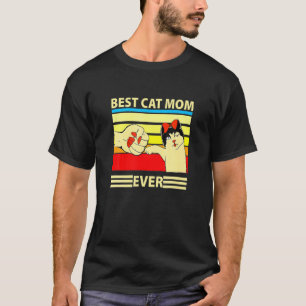 Beste KatzenMama je Frauen Vintager Bump Fit Mütte T-Shirt