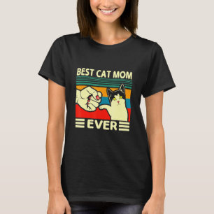 Beste KatzenMama je Frauen Vintager Bump Fit Mütte T-Shirt