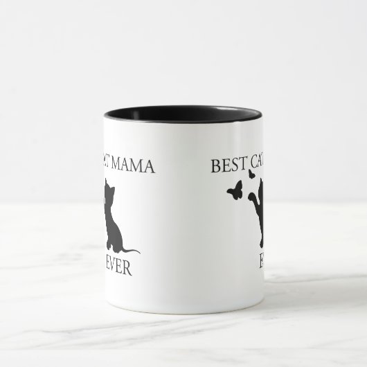 Beste Katzenmama Tasse (Zentrum)