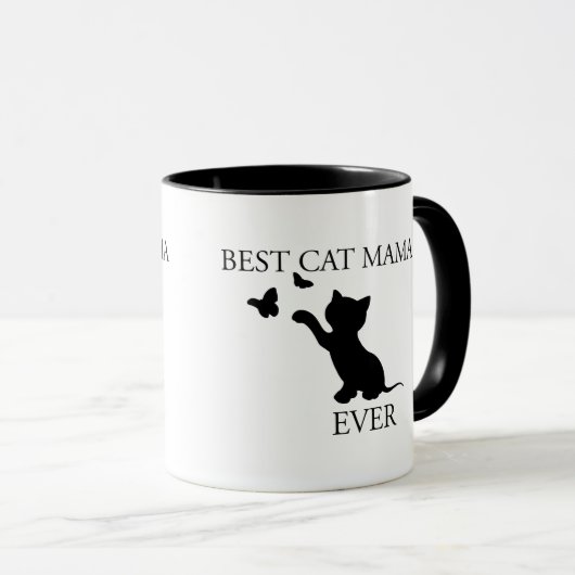 Beste Katzenmama Tasse (VorderseiteRechts)