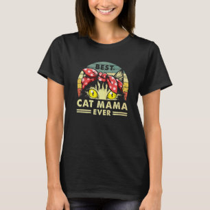 Beste Katzenmama überhaupt im Vintage-Retro-Stil T-Shirt