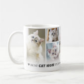 Beste Katzenmutter 8 Foto-Collage Kaffeetasse (Links)