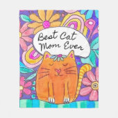 Beste Katzenmutter Aller Katzenliebhaber-Geschenk  Fleecedecke (Vorderseite)