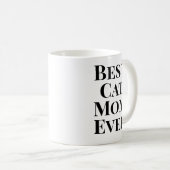 Beste Katzenmutter Aller Text‑Only Katze Kaffeetasse (VorderseiteRechts)