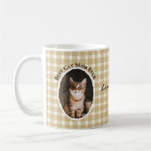 Beste Katzenmutter Aller Zeiten Benutzerdefiniert  Kaffeetasse (Links)